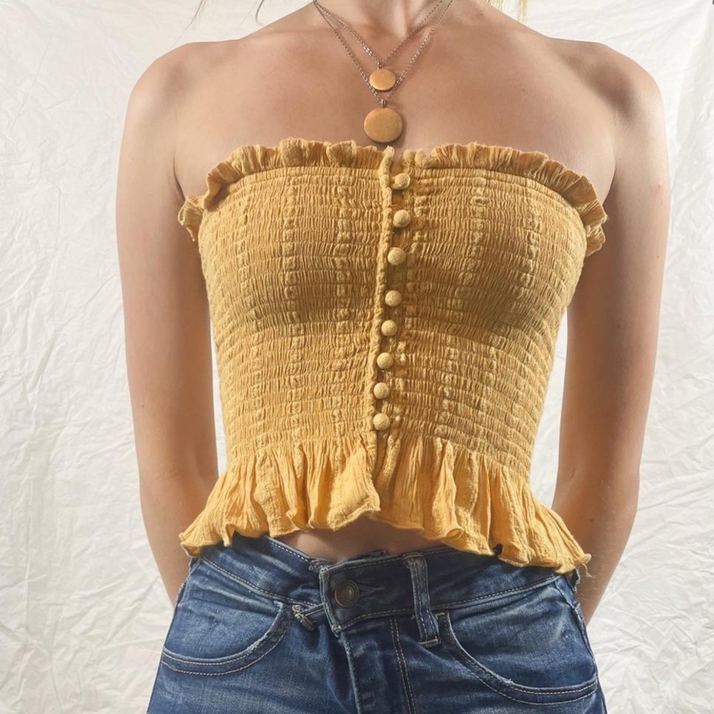 American Eagle Strapless Corset top